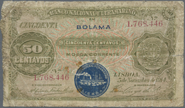 02016 Portuguese Guinea  / Portugiesisch Guinea: Seldom Offered 50 Centavos With Ovpt. BOLAMA P. 8, Stronger Used With M - Guinea