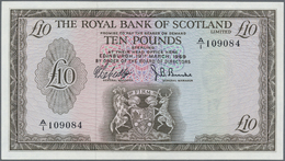 02872 Scotland / Schottland: The Royal Bank Of Scotland 10 Pounds 1969 P. 331, Light Center Bend And Handling In Paper, - Autres & Non Classés