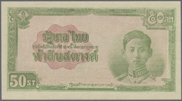 03098 Thailand: Government Of Thailand 50 Satang ND(1942) Remainder Without Signature, P.43r In Perfect UNC Condition - Thailand