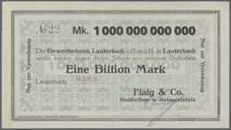 04303 Deutschland - Notgeld - Württemberg: Lauterbach, Flaig & Co., 1 Billion Mark, 15.11.1923, Erh. I-II - [11] Local Banknote Issues