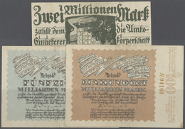 04307 Deutschland - Notgeld - Württemberg: Maulbronn, Amtskörperschaft, 2 Mio. Mark, 20.8.1923, 50, 100 Mrd. Mark, 26.10 - [11] Local Banknote Issues