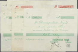 04311 Deutschland - Notgeld - Württemberg: Nagold, Stadtgemeinde, 100 Tsd. (2, Schriftvarianten), 500 Tsd. Mark, 10.8.19 - [11] Emissioni Locali