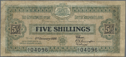 02920 Solomon Islands: 5 Shillings January 2nd 1926, P.1, Extremely Rare Note And A Great Addition To Any Collection. Ve - Salomons