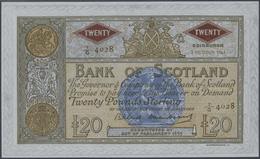 02846 Scotland / Schottland: 20 Pounds 1961 P. 94f, PMG Graded 55 About UNC EPQ. - Autres & Non Classés