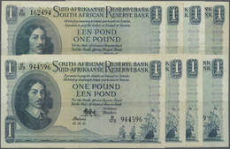 02954 South Africa / Südafrika: Set Of 8 Notes Of 1 Pound Pick 92 And 93, Containing 2x 1949, 5x 1951 And 1x 1953, Condi - Afrique Du Sud