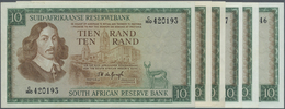 02958 South Africa / Südafrika: Set Of 6 Notes Of 10 Rand, Different Issues Containing 2x With Title "South African Rese - Sudafrica