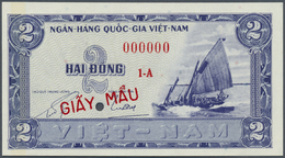 02965 South Vietnam / Süd Vietnam: 2 Dong ND Specimen P. 12s, In Condition: AUNC. - Vietnam