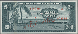 02967 South Vietnam / Süd Vietnam: Large Set Of 11 Separately Printed Front And Back Side Proofs (total 22 Proofs Font & - Vietnam