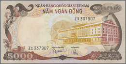 02971 South Vietnam / Süd Vietnam: 5000 Dong ND P. 35, Series Z1, Only Very Light Dints In Paper, No Folds, Condition: A - Vietnam