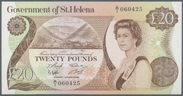 03018 St. Helena: 20 Pounds ND(1981-86) P. 10, In Condition: UNC. - Saint Helena Island