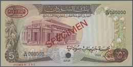 03030 Sudan: 5 Pounds 1978 Specimen P. 14bs In Condition: UNC. - Soudan