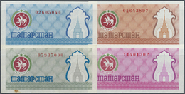 03082 Tatarstan: Set With 4 X 100 Rubles ND(1993) Of The First Currency Issue, P.6a,b,c,d, In Uncirculated Condition Exc - Tatarstan