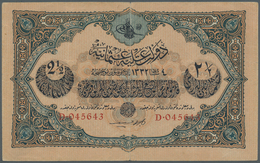 03120 Turkey / Türkei: 2 1/2 Livres L.1932 P. 100. The Note Issued Under The "Dette Publique Ottomane" Has A Stronger Ce - Turkey