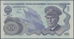 03519 Yugoslavia / Jugoslavien: 100 Dinars ND(1978) Not Issued Banknote, First Time Seen In Blue Color, Unique As PMG Gr - Jugoslavia