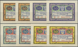 04241 Deutschland - Notgeld - Westfalen: Hamm, Stadt, 8 X 50 Pf., 1.5.1920, Serie B, Weißes Papier Mit Breitem Weißem Ra - Autres & Non Classés
