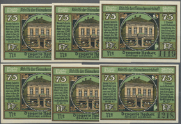 04246 Deutschland - Notgeld - Westfalen: Höxter, Drogerie Necker, 6 X 75 Pf., O. D., Mit KN, Erh. I, Total 6 Scheine - Other & Unclassified