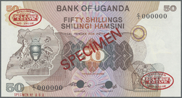 03139 Uganda: 50 Shillings 1982 Specimen P. 18as In Condition: UNC. - Ouganda