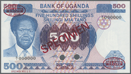 03141 Uganda: 500 Shillings 1983 Specimen P. 22s In Condition: UNC. - Ouganda