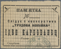 03220 Ukraina / Ukraine: 1 Karbovanetz ND Zinkovtzi R*15031 In Condition: AUNC. - Ukraine