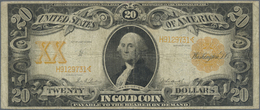 03411 United States Of America: 20 Dollars 1906 GOLD CERTIFICATE P. 270, Used With Several Folds And Creases, Stain In P - Altri & Non Classificati