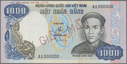 03495 Vietnam: 1000 Dong ND Specimen P. 34s, Zero Serial Numbers And Specimen Numbering, In Condition: UNC. - Vietnam