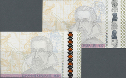 03540 Testbanknoten: Set With 3 Test Notes Johannes Keppler With 3 Different Holographic Stripes By Company HUECK-FOLIEN - Specimen