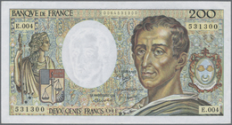 03548 France / Frankreich: 200 Francs 1981 P. 155a, Portrait Montesquieu, Crisp Original Condition Without Pinholes: UNC - Altri & Non Classificati