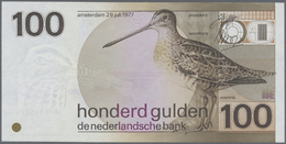 03559 Netherlands / Niederlande: Set Of 2 Notes 100 Gulden 1977 & 10 Gulden 1997 P. 97, 99, Both In Condition: UNC. (2 P - Other & Unclassified