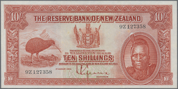 03560 New Zealand / Neuseeland: 10 Shillings 1933 P. 154 In Very Exceptional Condition, With Only A Few Light Folds In P - New Zealand