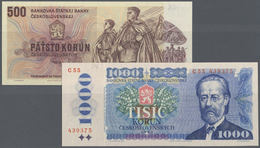 03646 Czechoslovakia / Tschechoslowakei: Huge Set With 22 Banknotes Czechoslovakia From The 1950's Up To The 1980's Cont - Czechoslovakia