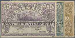 03648 Denmark  / Dänemark: Lot With 22 Banknotes From 1914 Till 1970's From 1 To 100 Kroner Including 50 Kroner 1941 P.3 - Danimarca