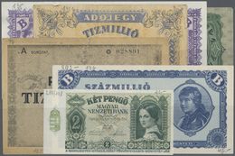 03669 Hungary / Ungarn: Huge Set With 49 Banknotes Hungary From The 1930's Up To The Hyperinflation Issues In The 1940's - Hongrie