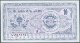 03691 Macedonia / Mazedonien: 1992, Pick 1, Quantity Lot With 173 Banknotes In Good To Mixed Quality, Sorted And Classif - Macedonia Del Nord