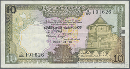 03731 Sri Lanka: 1982/2005 (ca.), Ex Pick 92-115, Quantity Lot With 438 Banknotes In Good To Mixed Quality, Sorted And C - Sri Lanka