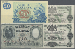 03733 Sweden / Schweden: Very Nice Lot With 40 Banknotes Sweden From 1918 Till The 1970's With Mainly 5 And 10 Kroner No - Sweden