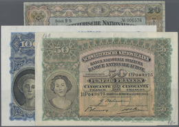 03734 Switzerland / Schweiz: Set With 17 Banknotes Switzerland 1920's Till 1960's Comprising For Example 20 Franken 1927 - Switzerland