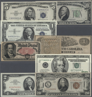 03754 United States Of America: Collectors Book With 28 Banknotes USA Containing 10 Dollars 1934, 20 Dollars 1996, 1 Dol - Autres & Non Classés