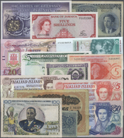 03767 Alle Welt: Collectors Book With 117 High Value Banknotes From All Over The World Containing For Example Lithuania - Other & Unclassified