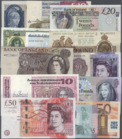 03773 Alle Welt: Collectors Book With 72 Banknotes Great Britain, European Union, Ireland Republic And Northern Ireland - Autres & Non Classés