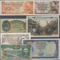 03781 Alle Welt: Collectors Book With 84 Banknotes Africa, Comprising For Example Algeria 5 Francs 1941 (P.77), Angola 5 - Altri & Non Classificati