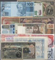 03784 Alle Welt: Set Of 71 Banknotes From Middle- & South America Including Some Caribbean Notes Like Dom Rep And Bermud - Altri & Non Classificati