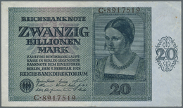 04007 Deutschland - Deutsches Reich Bis 1945: 20 Billionen Mark, 5.2.1924, Ro.135, Hübsche Gebrauchte Erhaltung Mit Senk - Other & Unclassified