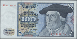 04036 Deutschland - Bank Deutscher Länder + Bundesrepublik Deutschland: 100 DM 1970, Ersatznote Serie "ZE", Ro.273d In K - Altri & Non Classificati