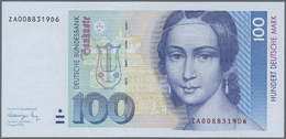 04050 Deutschland - Bank Deutscher Länder + Bundesrepublik Deutschland: 100 DM 1991, Ersatznote Serie "ZA", Ro.300b, Min - Other & Unclassified