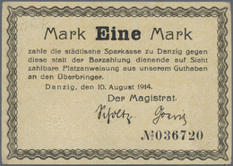 04069 Deutschland - Nebengebiete Deutsches Reich: 1 Mark Magistrat Der Stadt Danzig 1914, Ro.781b, Leichte Verschmutzung - Altri & Non Classificati