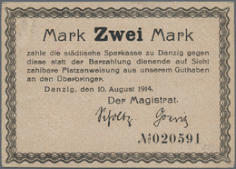 04070 Deutschland - Nebengebiete Deutsches Reich: 2 Mark Magistrat Der Stadt Danzig 1914, Ro.782c, Leichte Verschmutzung - Other & Unclassified