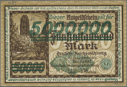04077 Deutschland - Nebengebiete Deutsches Reich: 5 Millionen Mark Danzig 1923, Überdruck Auf 50.000 Mark, Ro.803 Mit Bl - Altri & Non Classificati