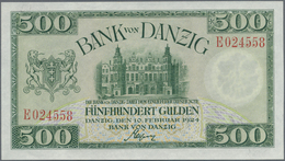 04082 Deutschland - Nebengebiete Deutsches Reich: 500 Gulden Danzig 1924, Ro.836, Schwach Erkennbare Beschriftungen Am O - Altri & Non Classificati