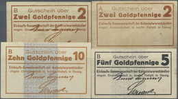 04087 Deutschland - Nebengebiete Deutsches Reich: Set Mit 4 Kleingeldnoten Der Einkaufsgenossenschaft Der Kolonialwarenh - Autres & Non Classés