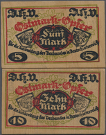 04097 Deutschland - Notgeld Besonderer Art: D.H.V. (Deutschnationaler Handlungsgehilfen Verband), 5, 10 Mark, O. D., Für - Altri & Non Classificati